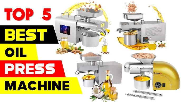 VBENLEM Manual Oil Press Stainless Steel Oil Press Machine Nut and Seed Oil Press Household