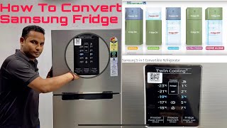 How to Convert Samsung Convertible 5 in 1 Refrigerator