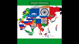 Most liked BRICS country in Asia #edits #mapping #alightmotion #Asiamap #geographythroughmaps