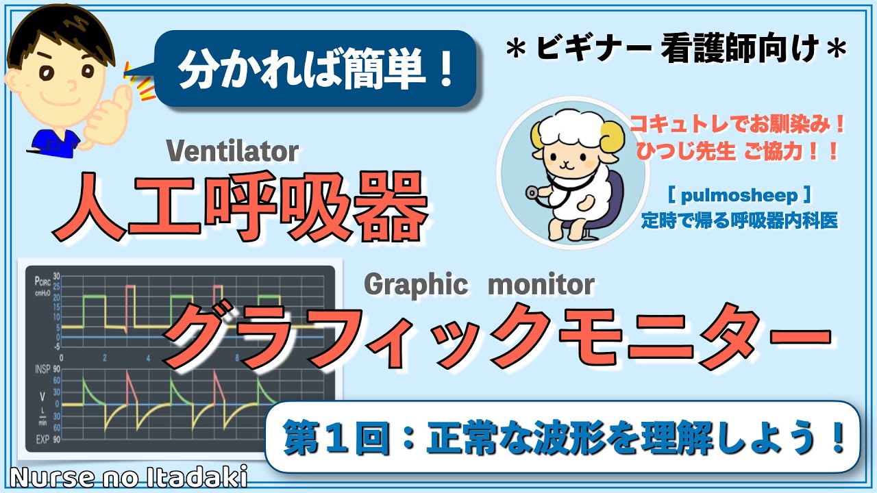 【人工呼吸器グラフィックモニター】第1回：正常な波形を理解しよう！