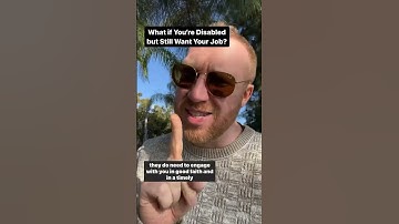 What if you’re disabled but still want your job?