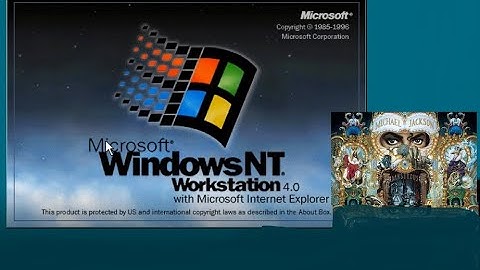 Windows NT4.0 installation with MJ music - VMWare VM