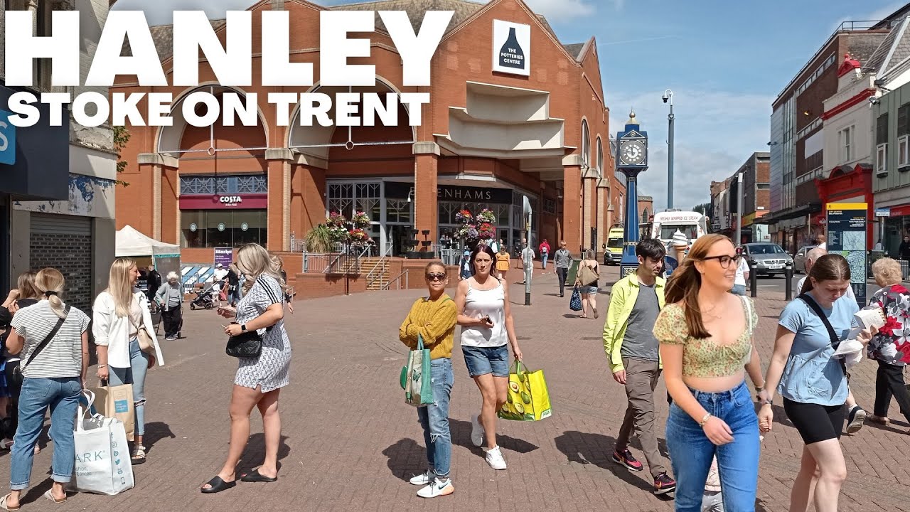 HANLEY Stoke on Trent Walk Tour Town Centre YouTube