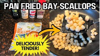 Pan Fried Bay Scallops:🔥Simple 5-Minute Buttery Seafood Recipe | Restaurant Quality at Home! 🍽️