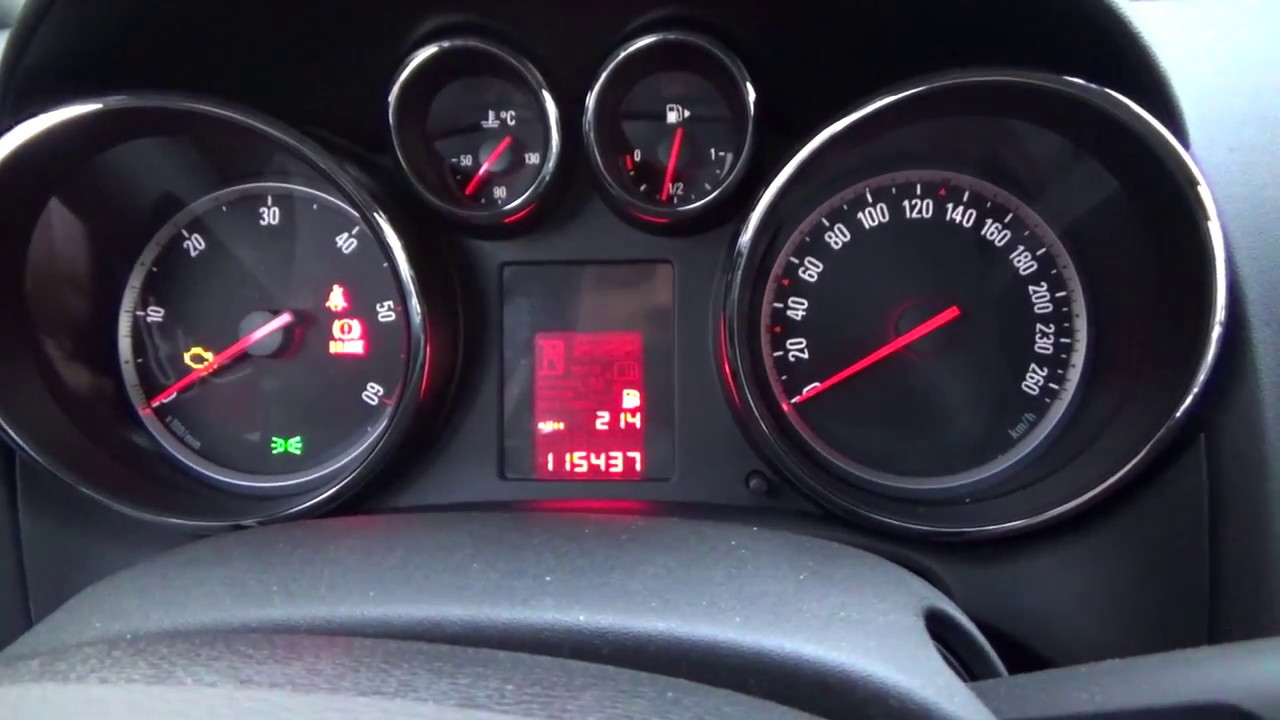 Changing Milles In Kilometers Km Board Computer Opel Astra J - Youtube