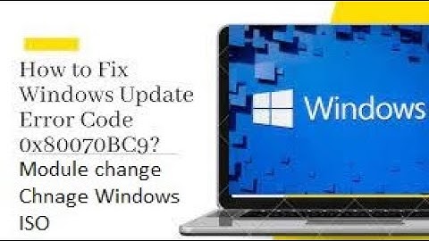 How to fix error 0x80070bc9 window installation error | WIndows 10 Update error fix 0x80070bc9