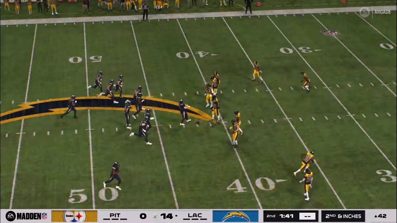 Madden NFL 26 steelers vs chargers (CPU vs CPU)