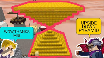 🔴I VISIT RANDOM ISLAND AND BUILD UPSIDE DOWN PYRAMID -SKY BLOCK-BLOCKMAN GO