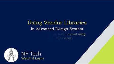 Using Vendor Library in Advanced Design System #ads #keysight