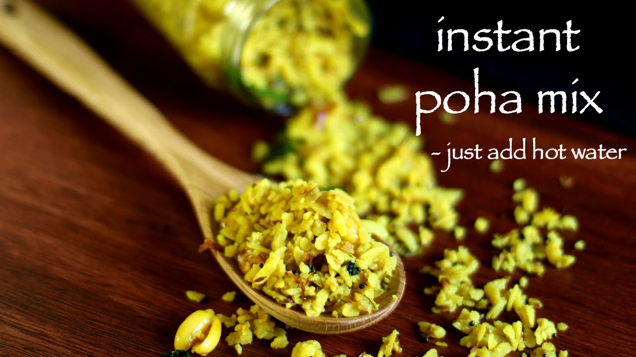 instant poha mix recipe | ready to eat poha mix - for bachelors & trips | Hebbar Kitchen