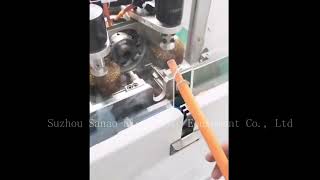 Cable Shield Brushing Cutting and Turning Machine