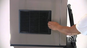 Scotsman (C0322SA-1A_B222S) 356 Lb Half Size Cube Ice Machine with Ice Storage Bin