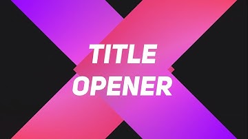 FREE 2D Title Opener | Video Transition | Green Screen - After effects, Sony Vegas (Any Software)