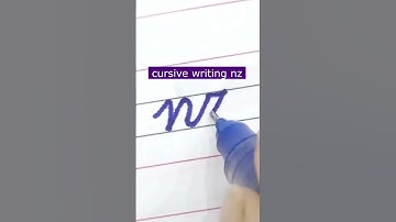 How to write small letter nz | Cursive writing a to z #cursivewriting #handwriting  #shorts #cursive
