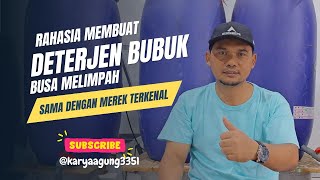 Download lagu RAHASIA MEMBUAT DETERJEN BUBUK BUSA MELIMPAH SAMA DENGAN MEREK TERKENAL