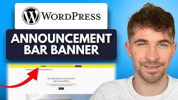 How to Add an Announcement Bar Banner to Your WordPress Website (2025)