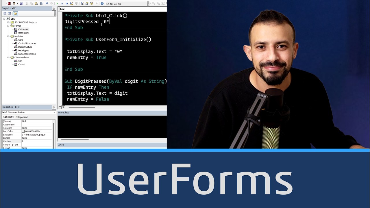 VBA for Non-Programmers: UserForms - YouTube