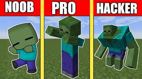 NOOB VS PRO VS HACKER Minecraft Pixel art✨Zombie.