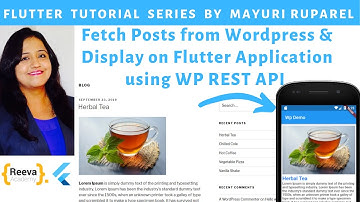 Fetch Wordpress Post & Display on Flutter App using WP REST API | Learn Flutter with Mayuri Ruparel