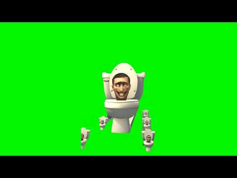 Skibidi Toilet Deep Voice Army Green Screen