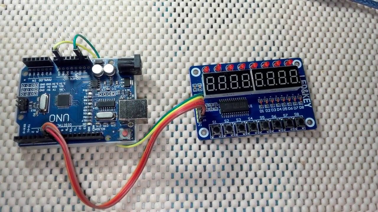 Arduino и платы расширения. LED&KEY YouTube
