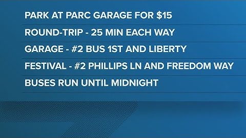 PARC, TARC offer shuttle service for Bourbon & Beyond festival