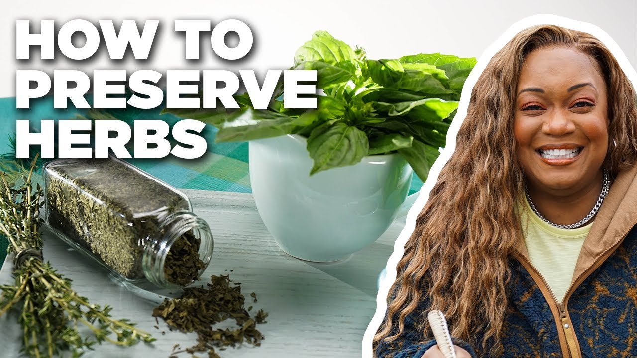 How to Preserve Your Herbs with Sunny Anderson | The Kitchen | Food Network