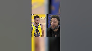 When Klay interviewed Steph postgame 😂 #shorts