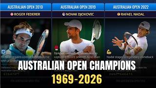 Every Australian Open Champion (1969–2026) | Open Era History