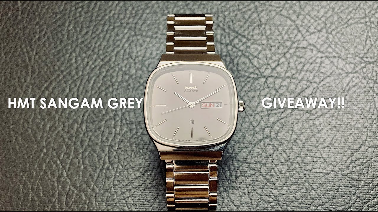 GIVEAWAY Original HMT Finally! HMT Sangam MGSS05 Grey! Unboxing I HOW