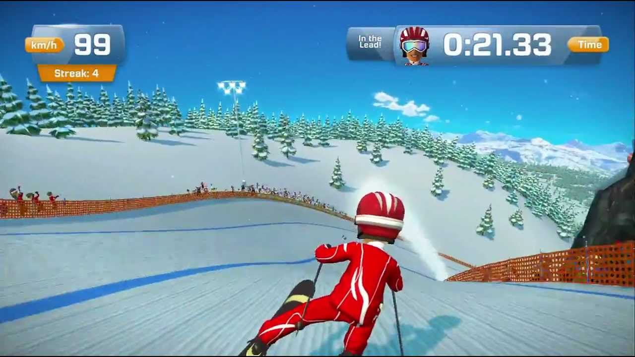 Skiing Perilous Pass track Kinect Sports Season Two Xbox 360 720P gameplay  - YouTube