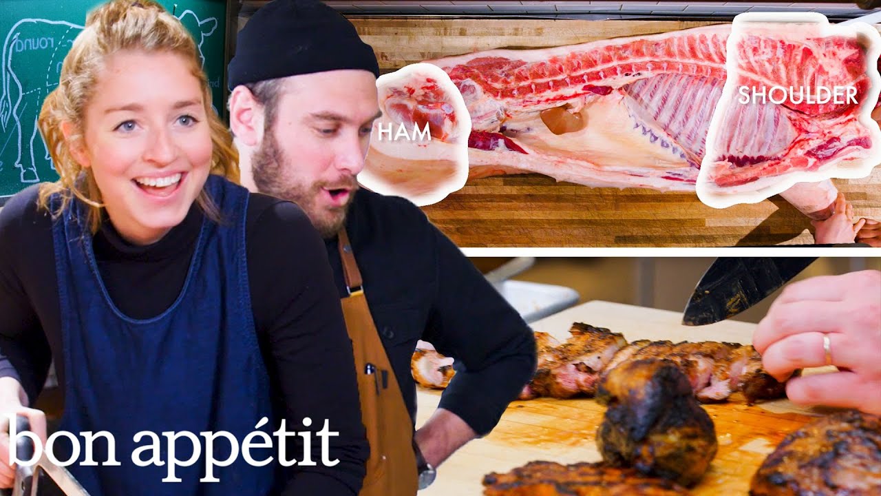Pro Chef Tries Butchering a Whole Pig for the First Time | Bon Appétit