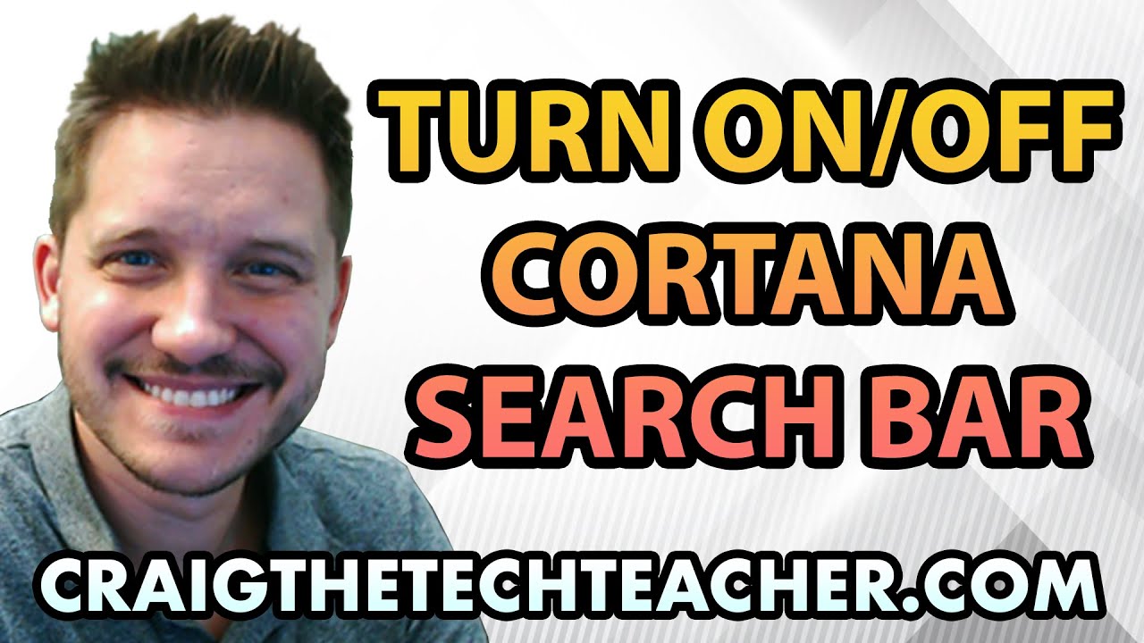 How To Enable (Or Disable) The Taskbar Cortana Search Bar How To Enable (Or Disable) The Taskbar Cortana Search Bar
