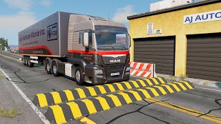 Trucks vs Speed Bumps - BeamNG.Drive (Long Video SPECIAL)