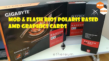 Mod and Flash BIOS RX 580, 570, 560 (Polaris AMD Graphics Card) for Ethereum Mining