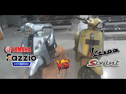 Yamaha Fazzio 125 Hybrid-Connected VS Vespa Matic Sprint S 150