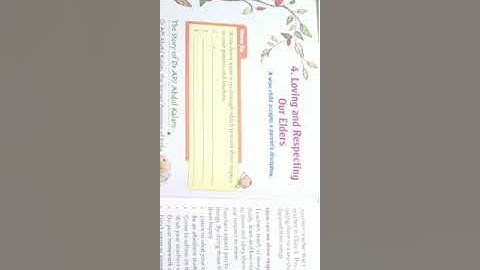 Life with values for Grade 1 Chapter No.4.Loving and Respecting Our Elders By - Ms Alisheeba.