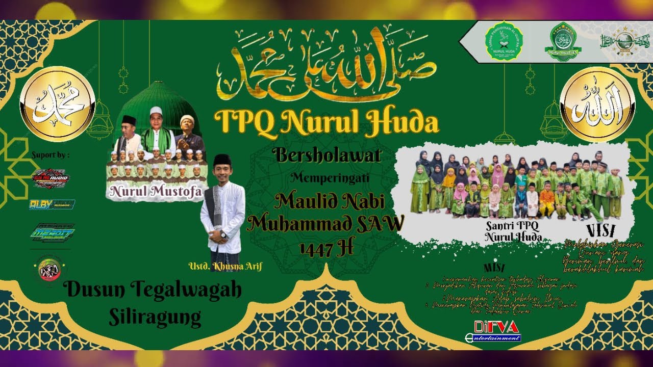TPQ NURUL HUDA BERSHOLAWAT BERSAMA MAJELIS SHOLAWAT NURUL MUSTHOFA
