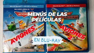 Menús De Las Películas Aviones Y Aviones 2 En Blu-Ray.