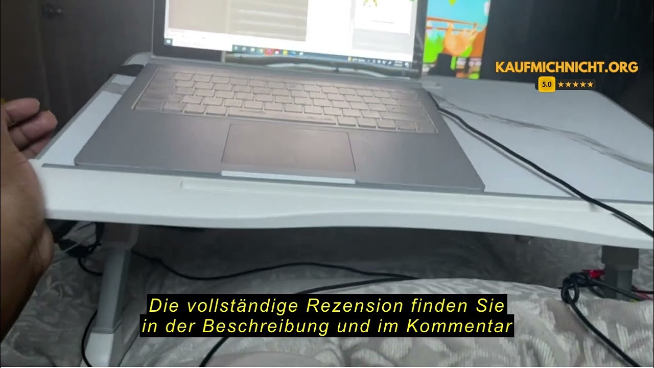 Produktbewertung: Betttisch, Potuopy Leder einstellbare Höhe Winkel Laptop Tisch für Bett, X-Große F