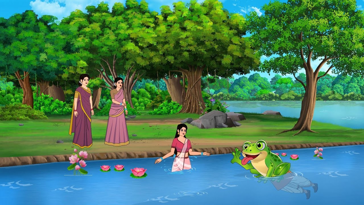 दो बहनें और श्रापित मेंढक का भयानक सच | Hindi Kahani | Moral Story |Cartoon Kahaniyan