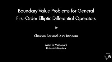Boundary Value Problems for General First-Order Elliptic Differential Operators