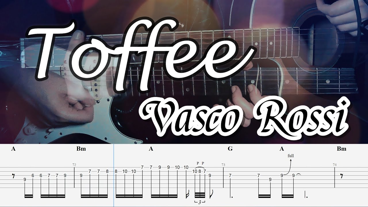 Toffee - Vasco Rossi | Full TABS | Guitar Cover | Tutorial - YouTube