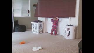 Baby gets pulled up curtain X Files