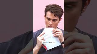 Nicholas Galitzine writes himself a letter