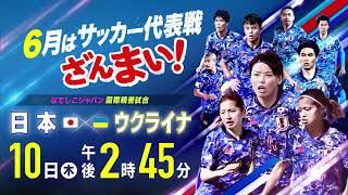 女子日本代表 国際親善試合 なでしこジャパン ウクライナ フジテレビ