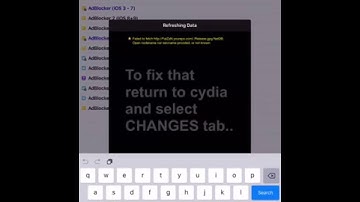 failed to fetch cydia error refreshing data fix