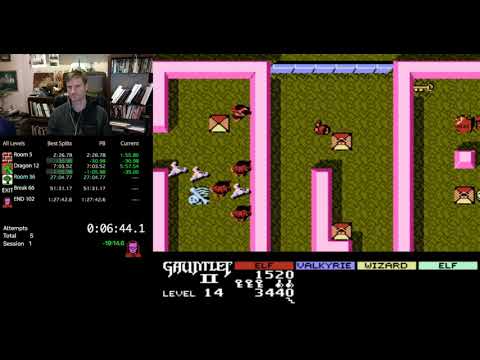 Gauntlet 2 NES - All Levels - Fastest Completion