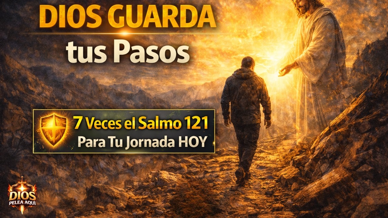 🛡️ Dios GUARDA tus Pasos | 7 Veces el Salmo 121 Para Tu Jornada HOY | DIOS PELEA AQUÍ