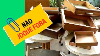 NUNCA MAIS JOGUE FORA!! 10 IDEIAS INCRÍVEIS E ÚTEIS PARA REUTILIZAR GAVETAS VELHAS!